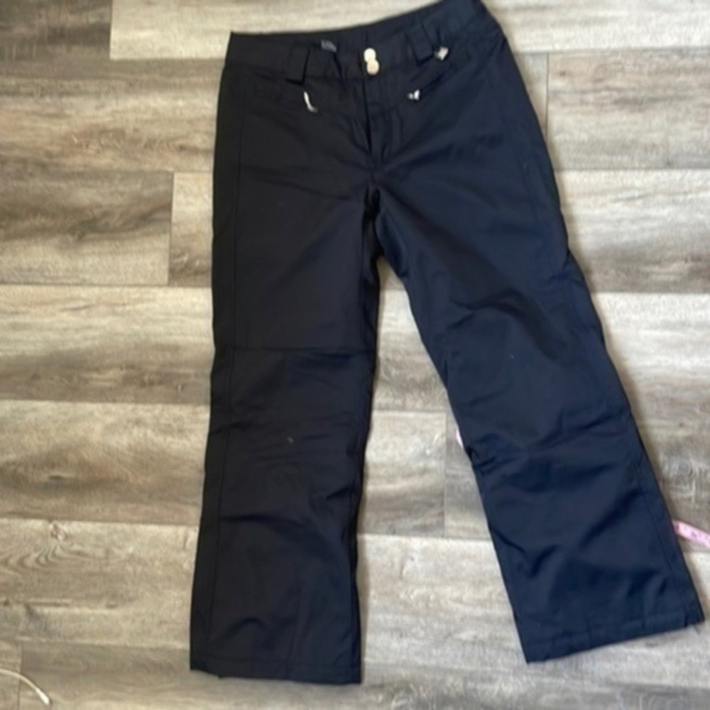 NILS pants size 8 Petite ski snow pants black sportswear athlesiure